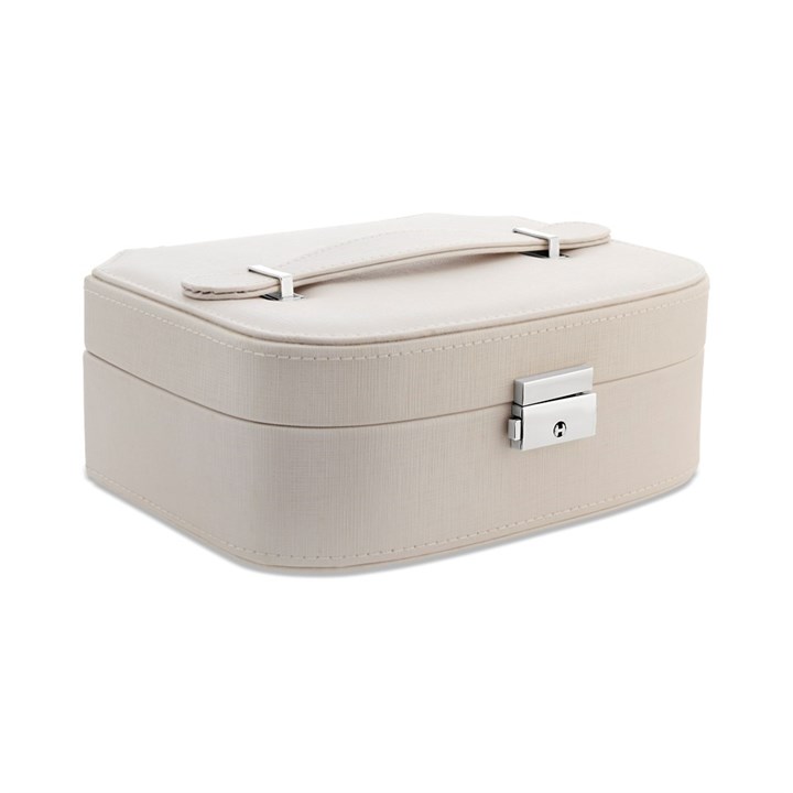 White Lockable Jewellery Box - P55173