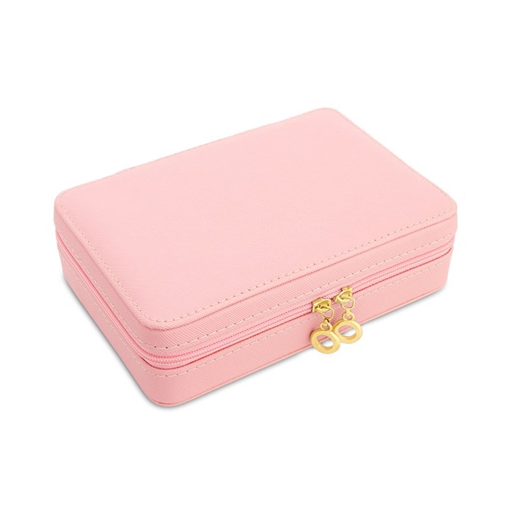 Pink Small Jewellery Box With Earring Pad Insert - P55192