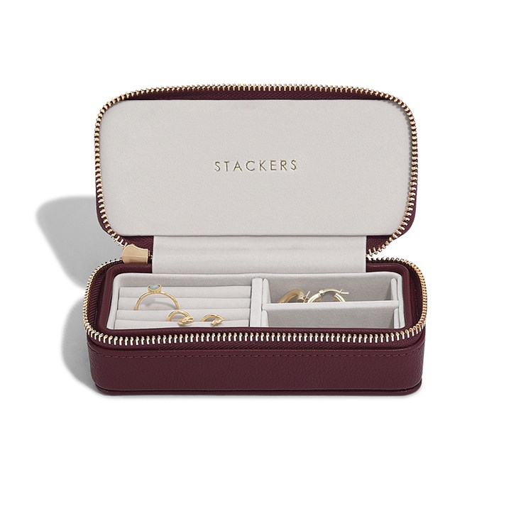 Stackers Burgundy Medium Travel Case - P58113