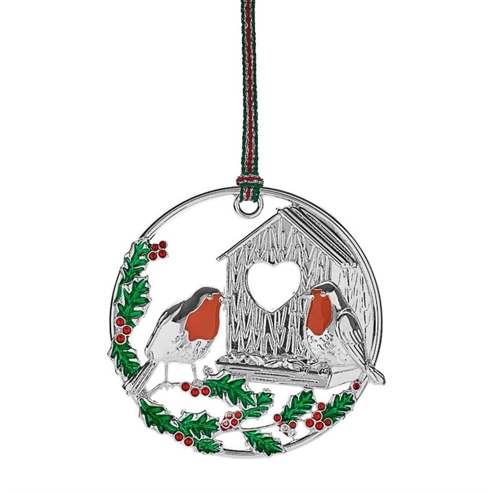 Newbridge Silverware Silver Plated Robins Christmas Decoration - P59134