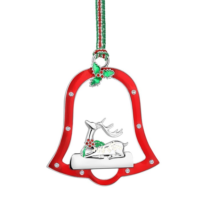 Newbridge Stone Set Reindeer In Bell (Engravable) - P59193
