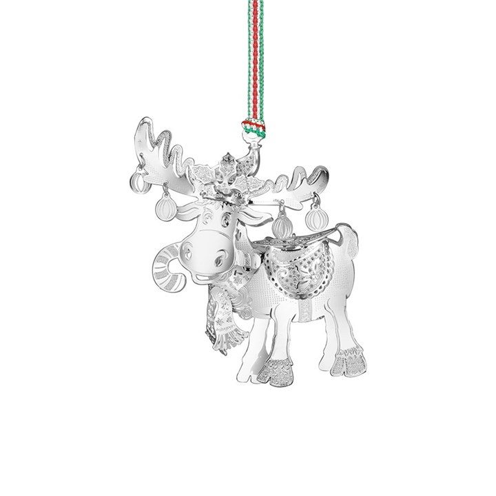 Newbridge Silver Plated Christmas Moose Decoration - P59200