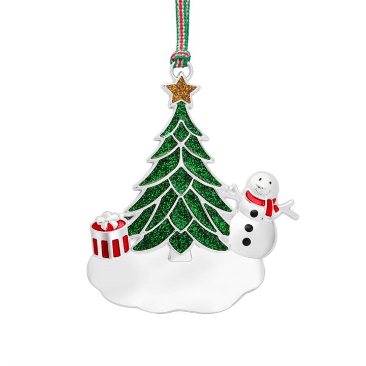WY976 Newbridge Silverware Christmas Tree And Snowman - P59242