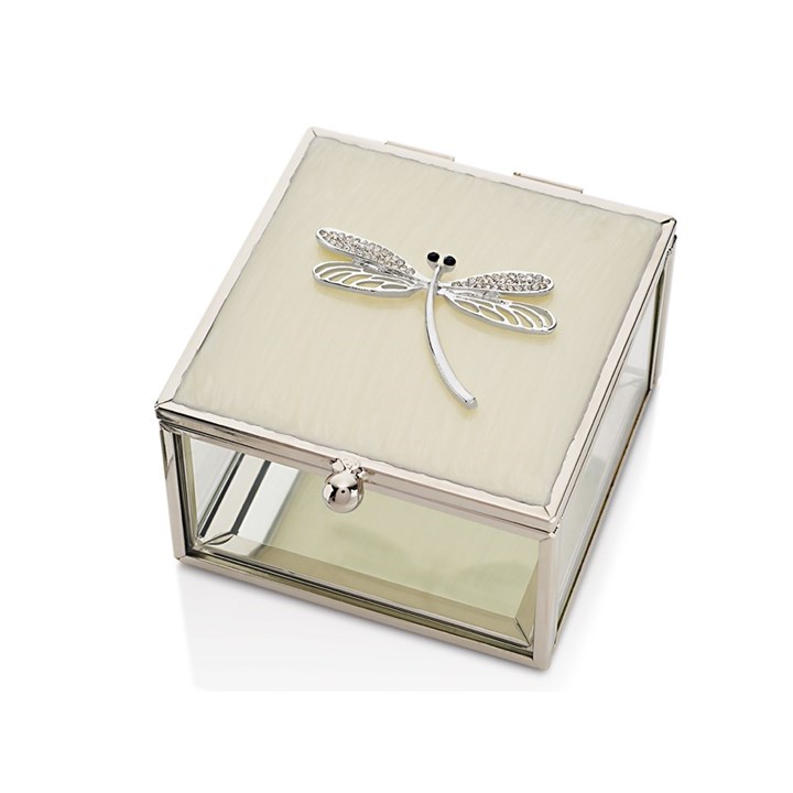 Sophia Crystal Dragonfly Trinket Box - P60102