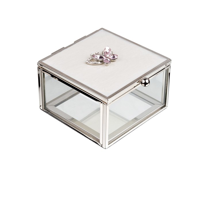SP3048 Sophia Butterfly Trinket Box With Enamel Lid - P60139
