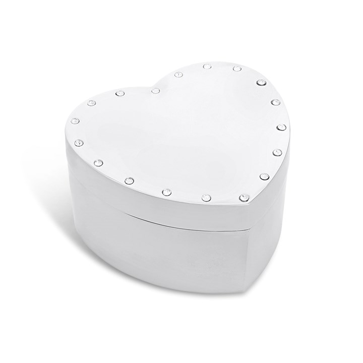 Diamante Heart Trinket Box - P60142