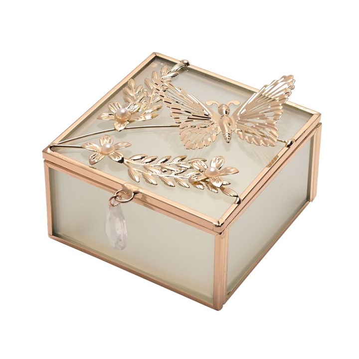 SP3506STB Sophia Butterfly Square Trinket Box - P60147