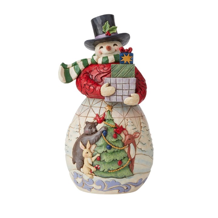 Jim Shore 6009692 Snowman With Gifts - P61102
