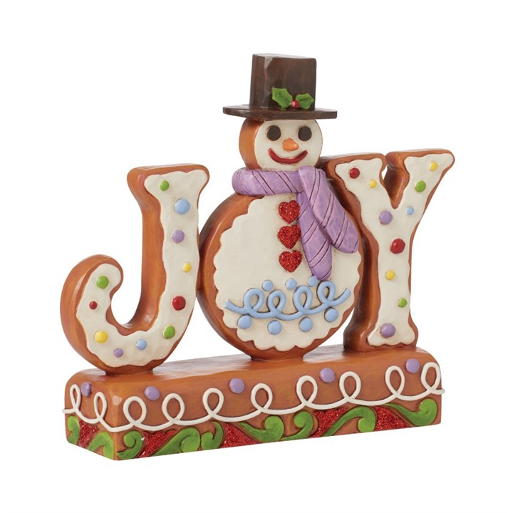 6015434 Jim Shore Snowman Sign (Joy) - P61116