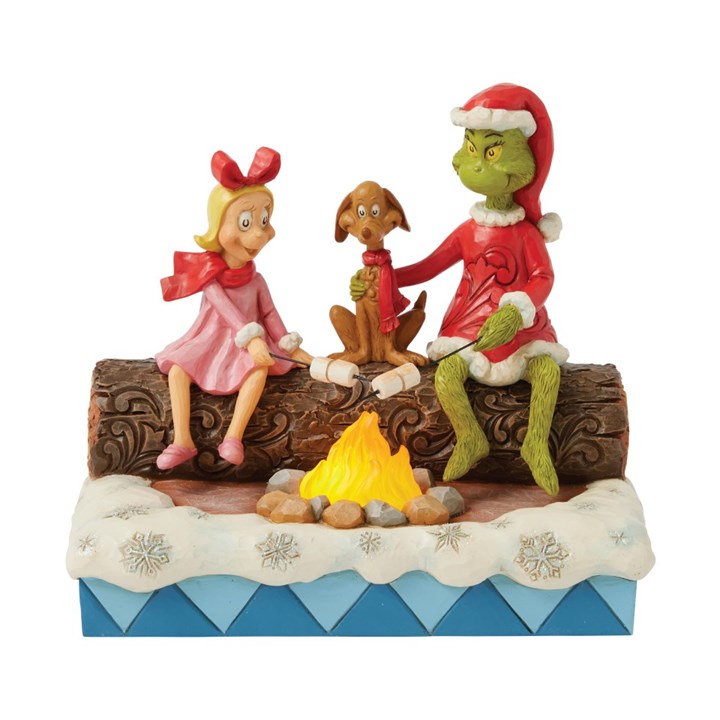 6017072 Jim Shore Grinch Roasting Marshmallows - P6243
