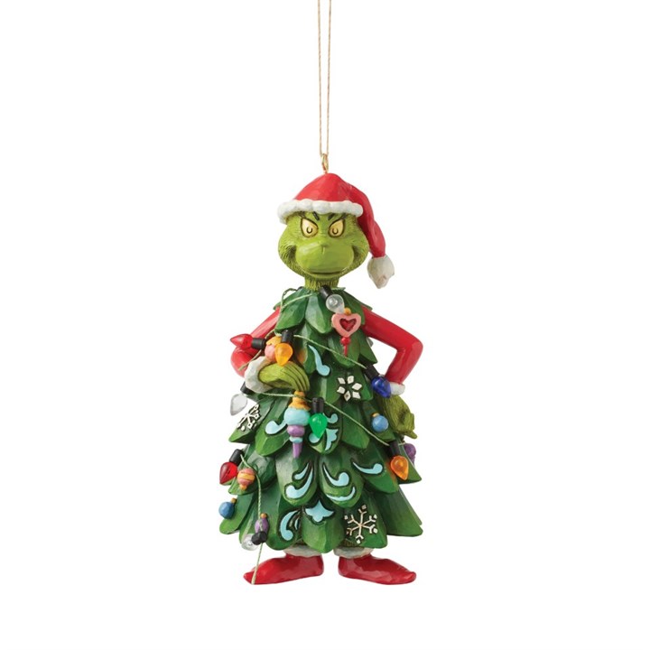 6017078 Jim Shore Grinch A Tree Ornament - P6245