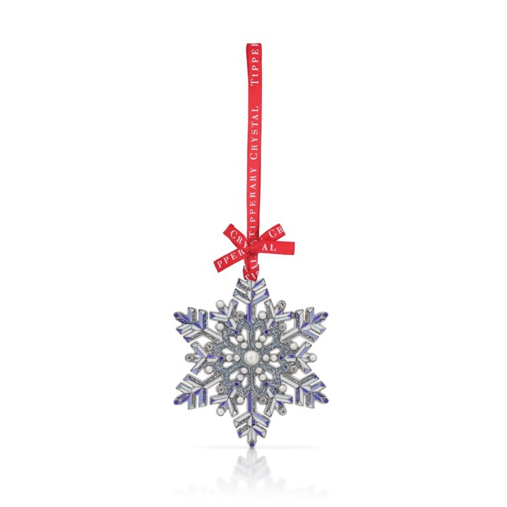 Tipperary Crystal 152991 Snowflake Hanging Decoration - P6327