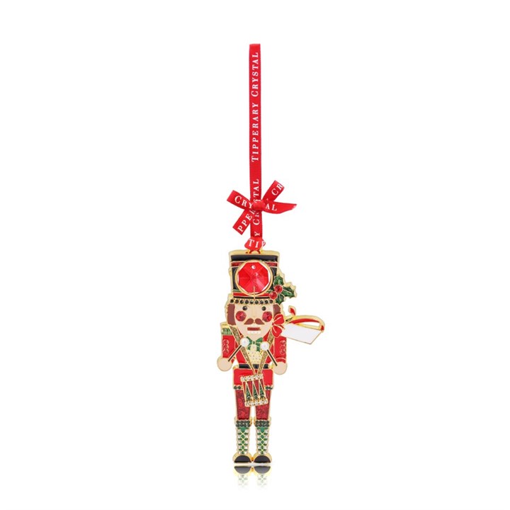 Tipperary Crystal 167407 Nutcracker Hanging Decoration - P6338