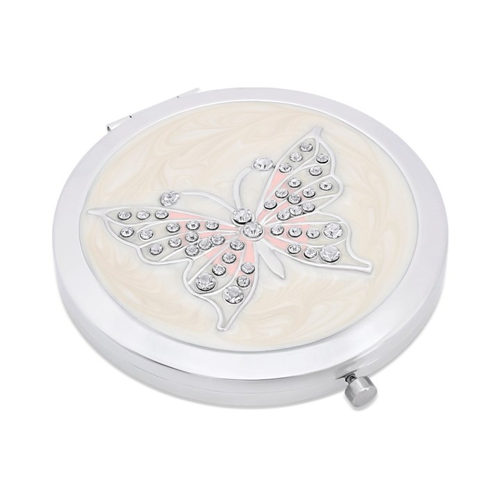 Compact Mirror Cream Butterfly - P66125