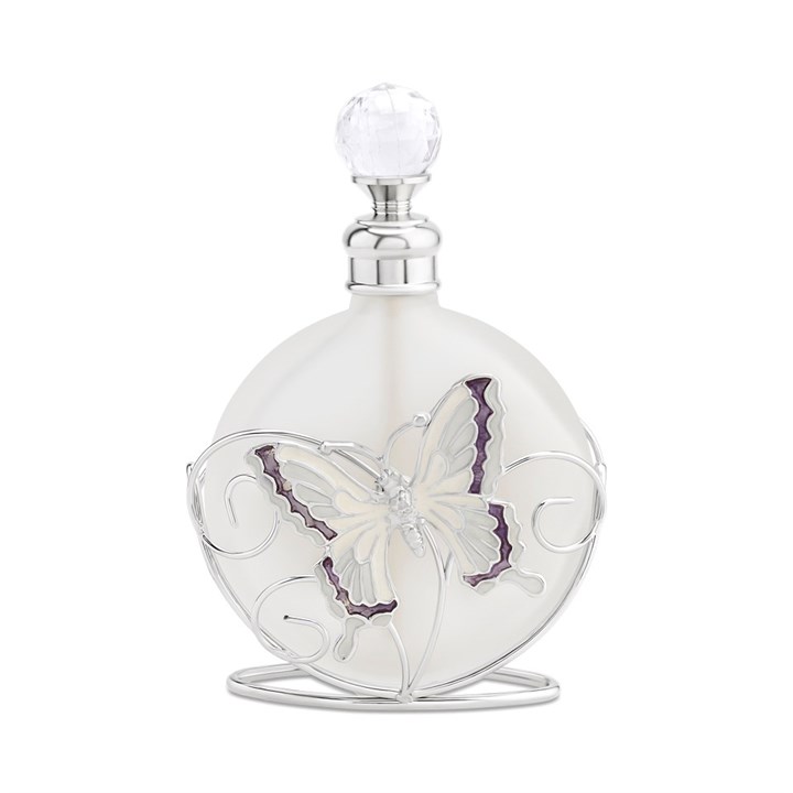Purple Butterfly Round Perfume Bottle - P66131