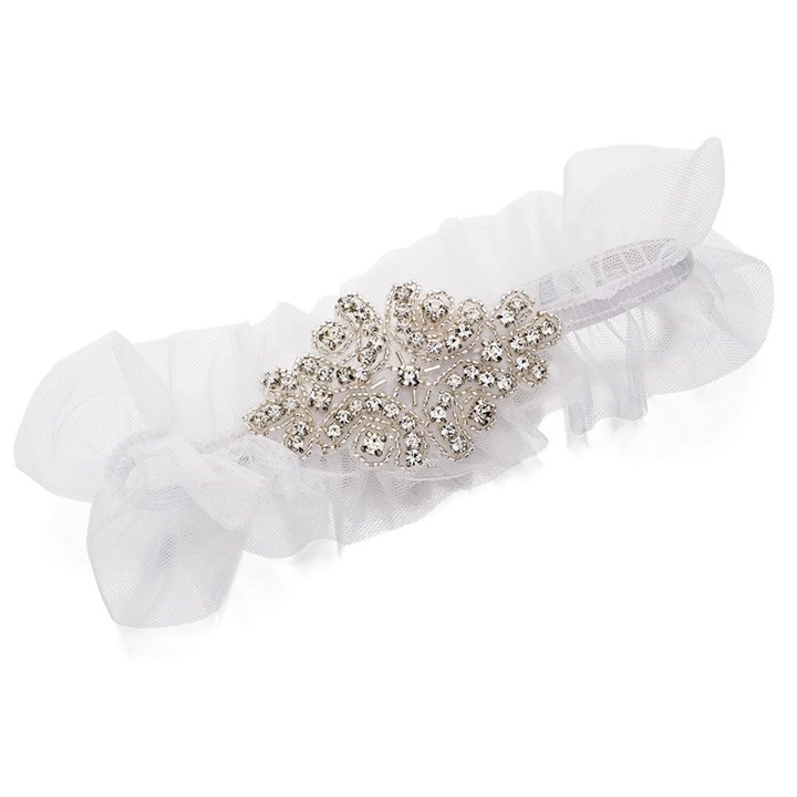 Amore Diamante Wedding Garter - P71195