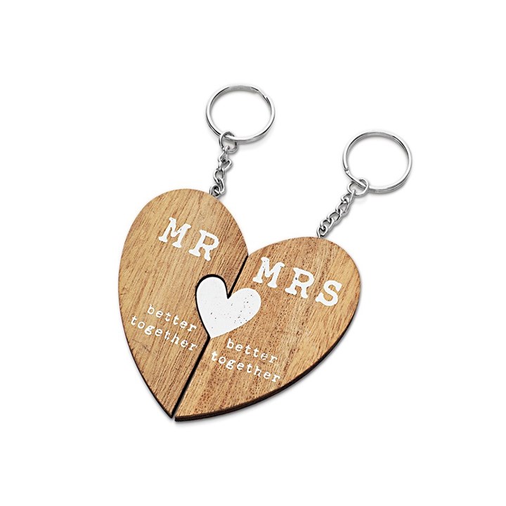 Love Story Mr And Mrs Keyrings - P71199
