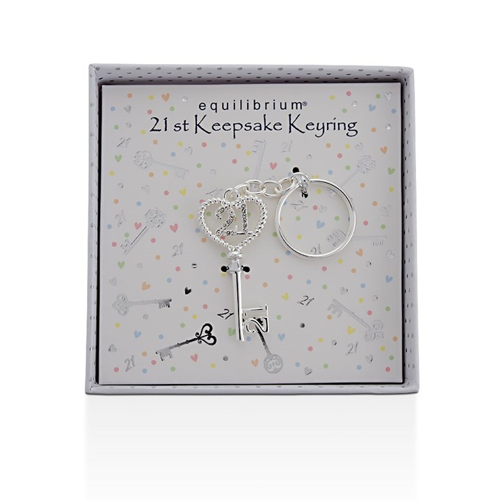 21st Keepsake Keyring - P71216