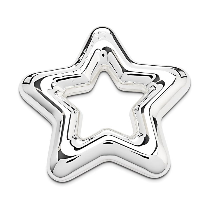 Bambino Silver Plated Star Rattle - P75127