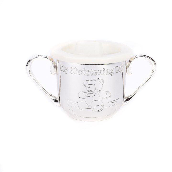 8876A Celebrations Silver Plated Two Handle Christening Cup - P75140