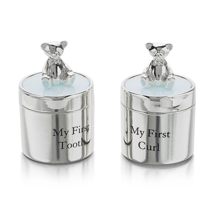 Bambino Silver Plated First Tooth And Curl Set - P7535