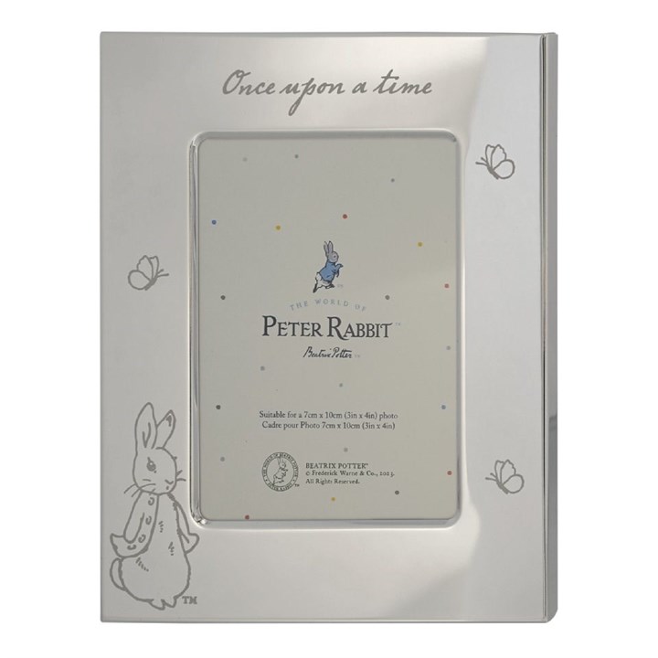 Beatrix Potter A32349 Peter Rabbit Silver Plated Photo Frame - P87145