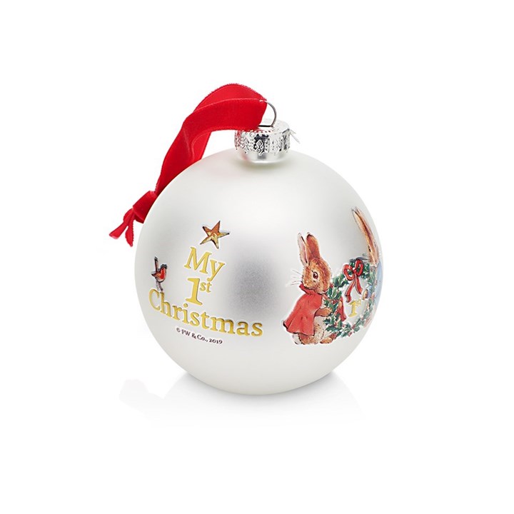 Beatrix Potter A29823 Peter Rabbit My First Christmas Bauble - P8785