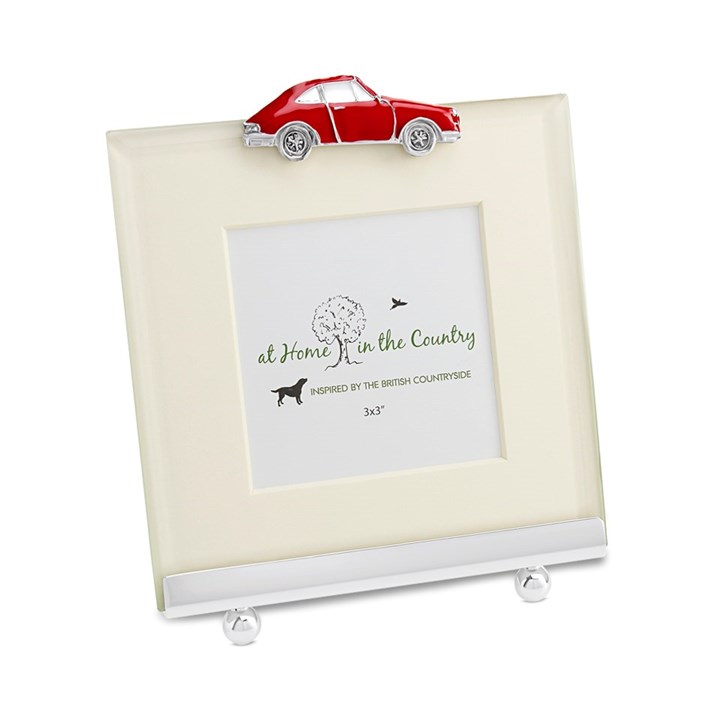 Red Enamel Sports Car Frame - P88100