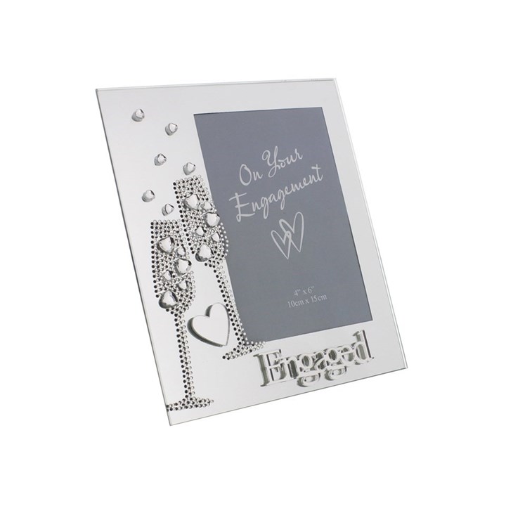 On Your Engagement Celebration Mirror Photograph Frame - P8819 - P8819