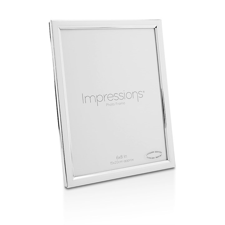 Impressions Silver Plated And White Resin Photo Frame - P9156