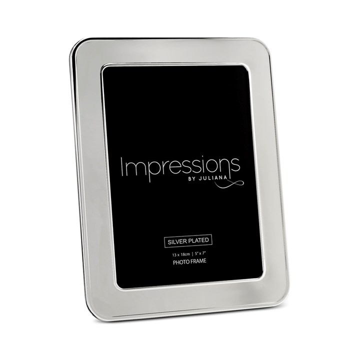 Impressions Silver Plated Round Edge 5x7 - P9158