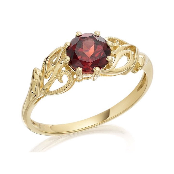 9ct Gold Garnet Ring - R0931