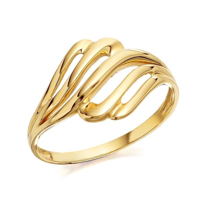 9ct Gold Scroll Ring - EXCLUSIVE - R1902