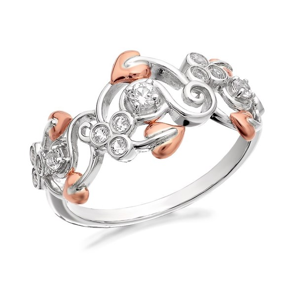 Clogau Silver And 9ct Rose Gold Tree Of Life Origin Ring R4802