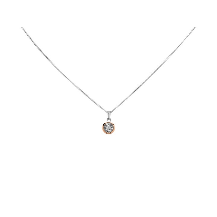 Clogau Silver And 9ct Rose Gold Celebration Necklace - R48169