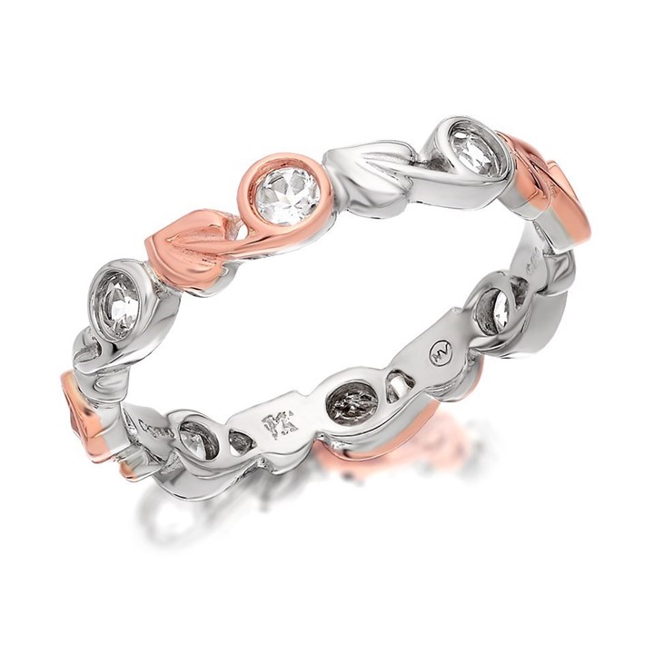 Clogau Silver And 9ct Rose Gold Tree Of Life Ring - R4823