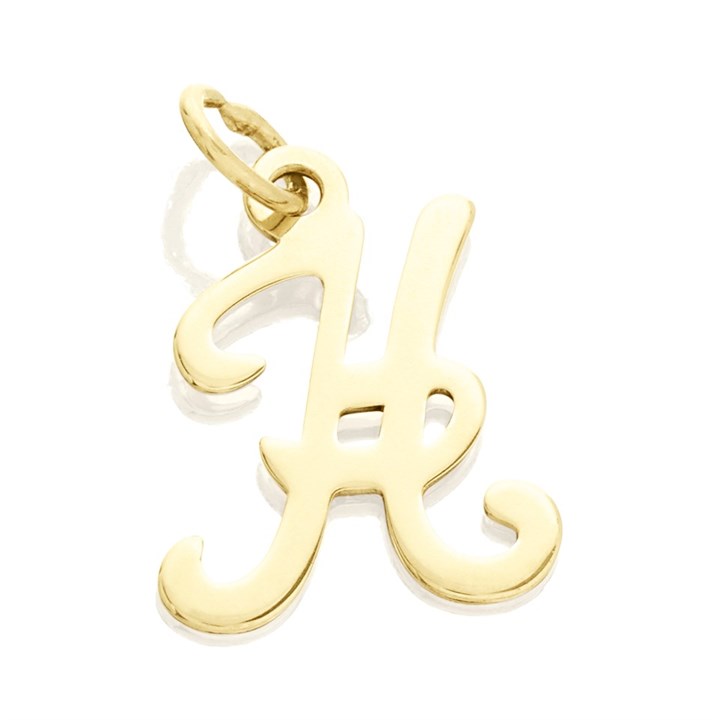 9ct Gold Initial H Pendant - R50102