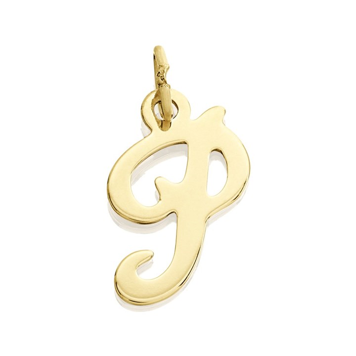 9ct Gold Initial P Pendant - R50110