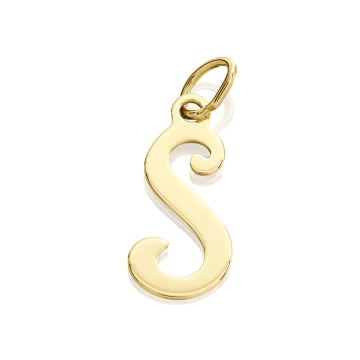 9ct Gold Initial S Pendant - R50113