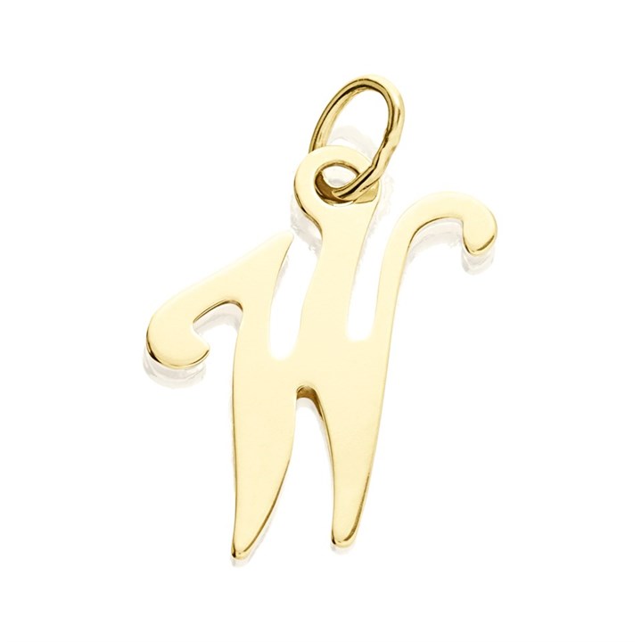 9ct Gold Initial W Pendant - R50117