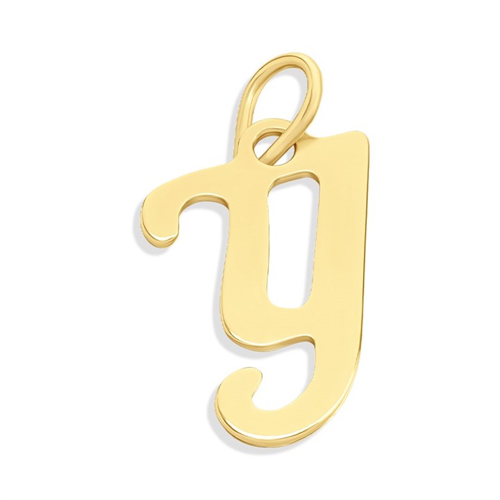 9ct Gold Bold Script Initial Y - R50119