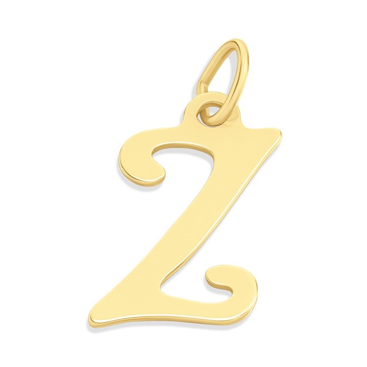 9ct Gold Bold Script Initial Z - R50120