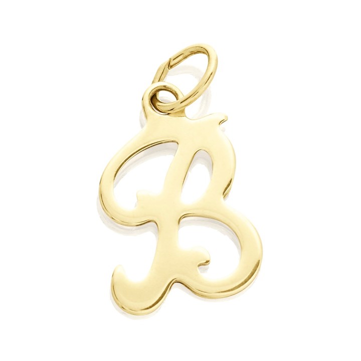 9ct Gold Initial B Pendant - R5074