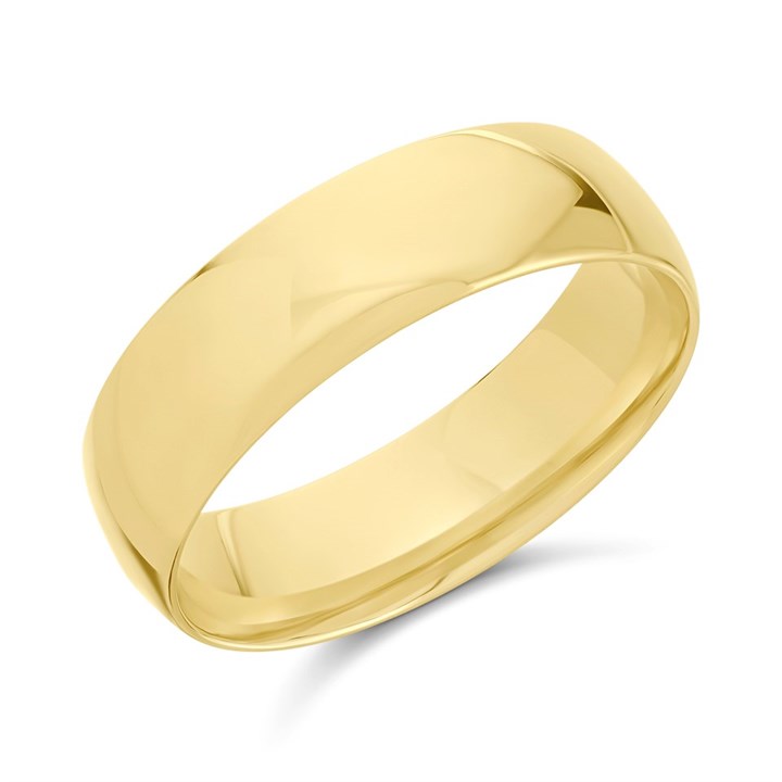 9ct Gold Extra Heavyweight Court Wedding Ring - 7mm - R52879