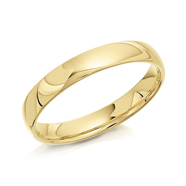 9ct Gold Court Wedding Ring - 3mm - R5713