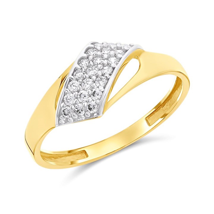 9ct Gold Cubic Zirconia Ring - R5973