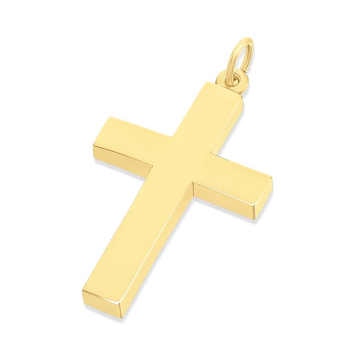 9ct Gold Heavyweight Cross - 30mm - R6377