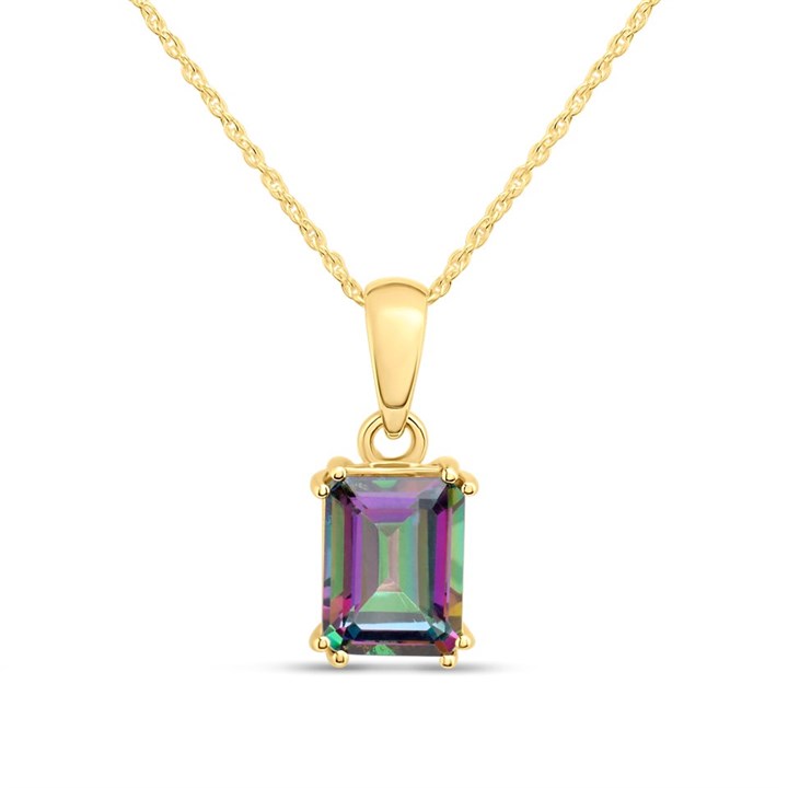9ct Gold Mystic Topaz Necklace - R82124