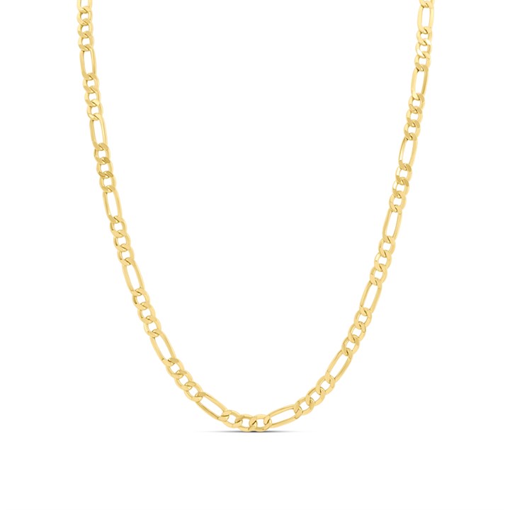 9ct Gold 4.6mm Wide Figaro 24in Necklace - R9122