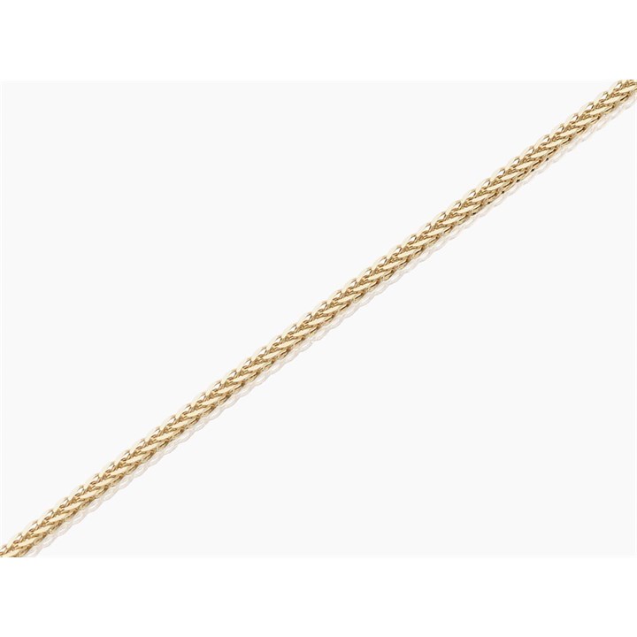 9ct Gold 1mm Lightweight Solid Spiga Chain - 20in - R9409
